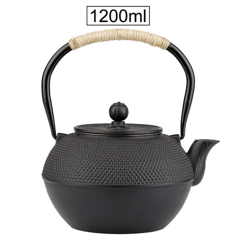 Théière japonaise en fonte avec infuseur inox intégré