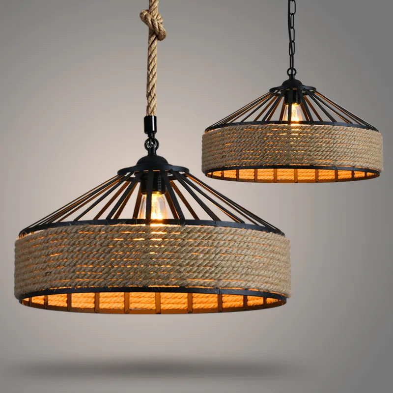 Suspension classique en corde de chanvre - vue 6 sur 8