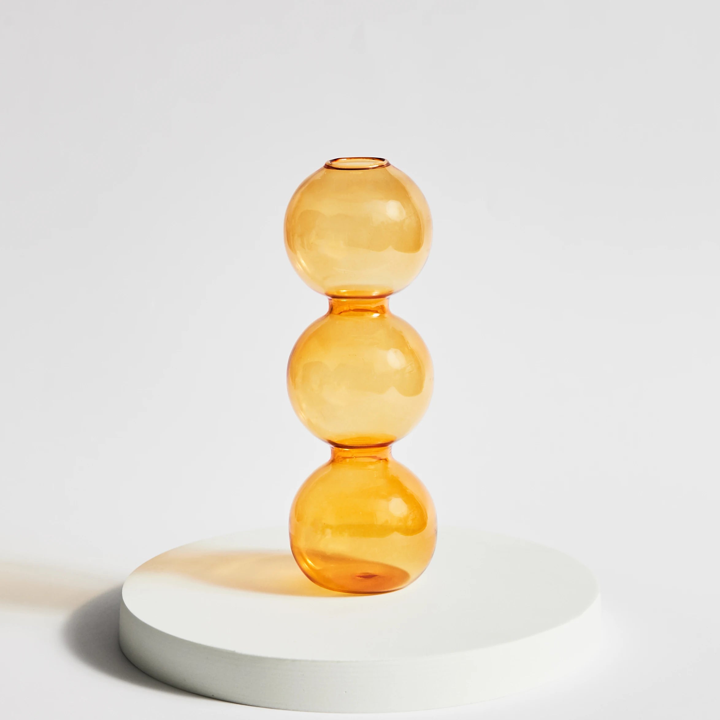 bougeoir conique en verre pour décoration intérieure festive - vue 15 sur 17