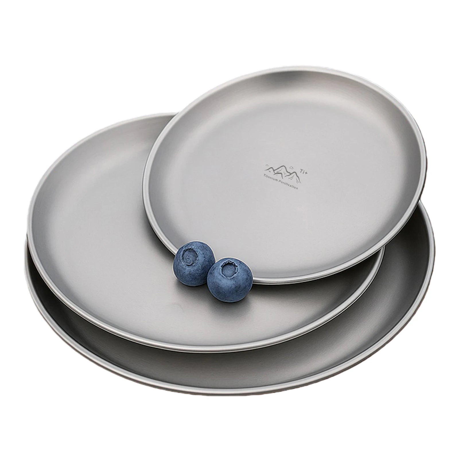 Assiette titane légère camping randonnée 14 17 20cm - vue 5 sur 7