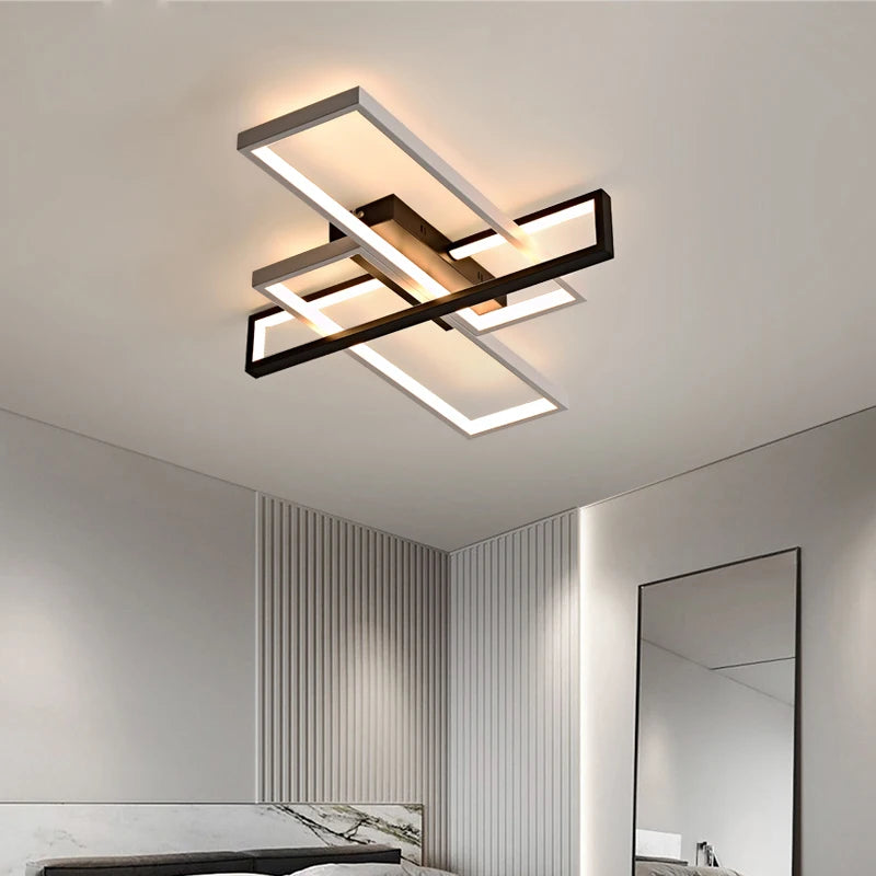 lustre créatif noir et blanc pour décoration intérieure - vue 2 sur 16