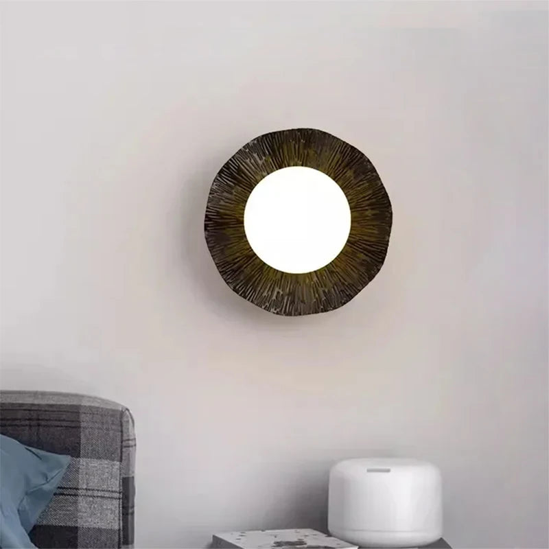 Applique murale nordiques pour chambre intérieure salon couloir salle d'étude mur moderne verre luminaires muraux G9 fer décoration de la maison - vue 2 sur 8