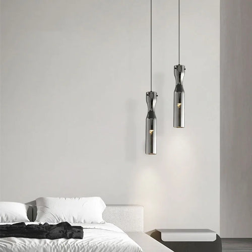 suspension LED moderne en verre avec cordon réglable