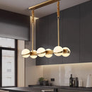 Lustre doré design intérieur moderne LED