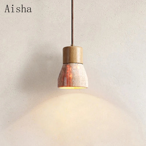 suspension wabi sabi créative en pierre naturelle décorative