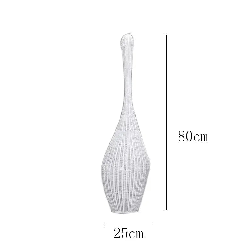lampadaire en bambou design wabi sabi pour décoration intérieure unique - vue 18 sur 18