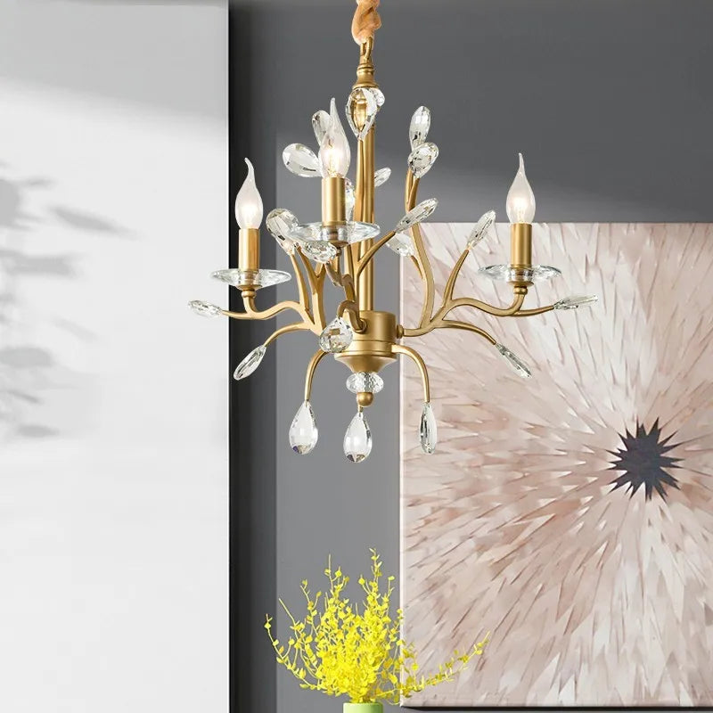 lustre vintage en cristal pour éclairage intérieur élégant - vue 10 sur 9