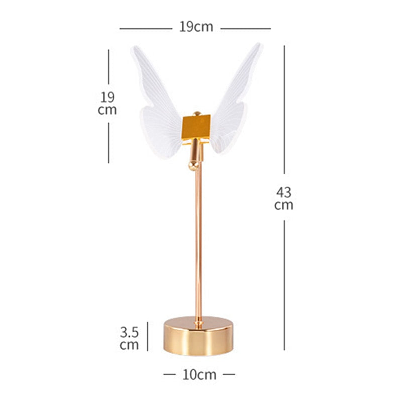 Lampe à poser style vintage LED en métal doré Anila - vue 9 sur 11