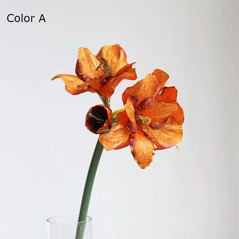 fleur artificielle clivia miniata pour décoration mariage et centre de table