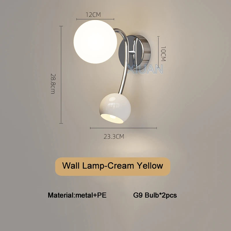 lustre long led suspendu avec abat-jour boule ronde