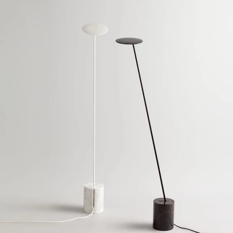 Lampadaire LED marbre créatif minimaliste moderne - vue 7 sur 9