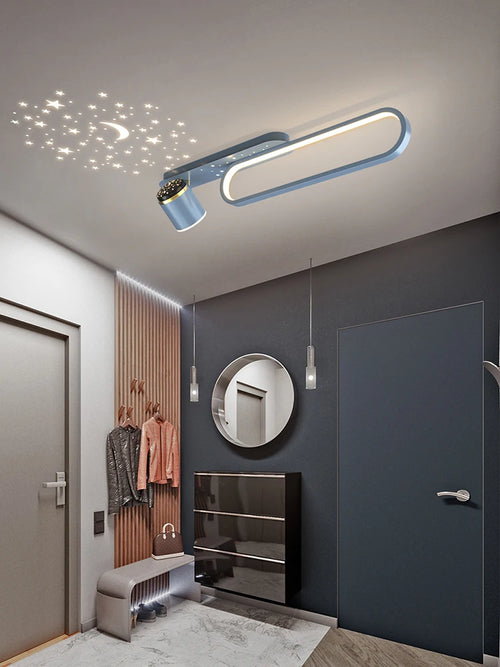 lustre led ciel étoilé salon couloir