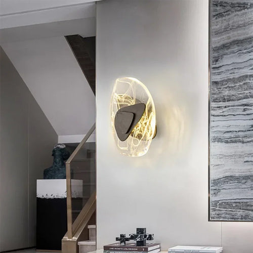 Applique murale cristal luxe chambre salon modern led créatif