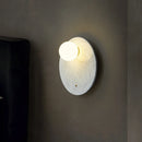 applique led marbre vert décor intérieur salon table chevet couloir nordique