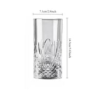 Verre original bâton hockey glace fond épais maison
