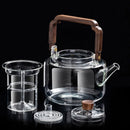 Théière verre 1300ml filtre épais style kung fu