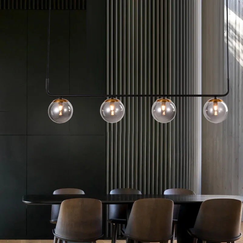 lustre moderne design nordique suspendu pour intérieur élégant - vue 7 sur 7