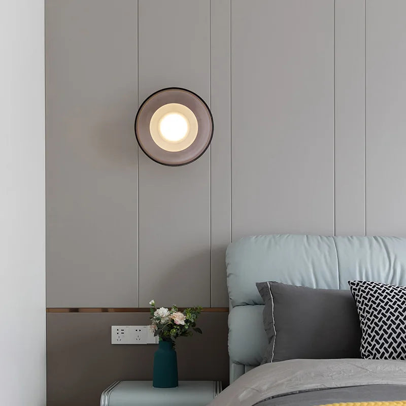 plafonniers modernes en verre transparent lampe chaude