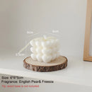 bougies parfumées cube rubik en cire de soja pour décoration et aromathérapie