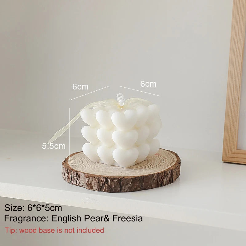 bougies parfumées cube rubik en cire de soja pour décoration et aromathérapie - vue 13 sur 13