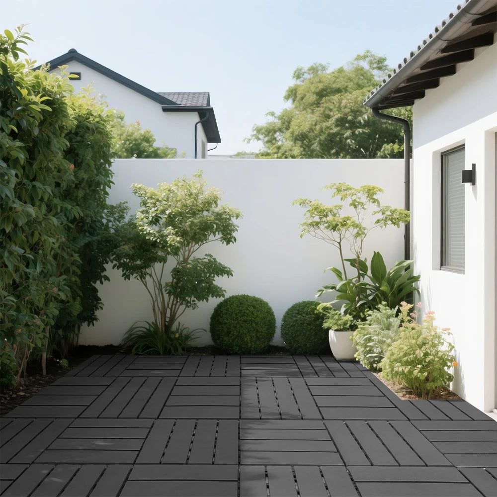 Dalles terrasse clipsables plastique 30x30 lot 44 extérieur