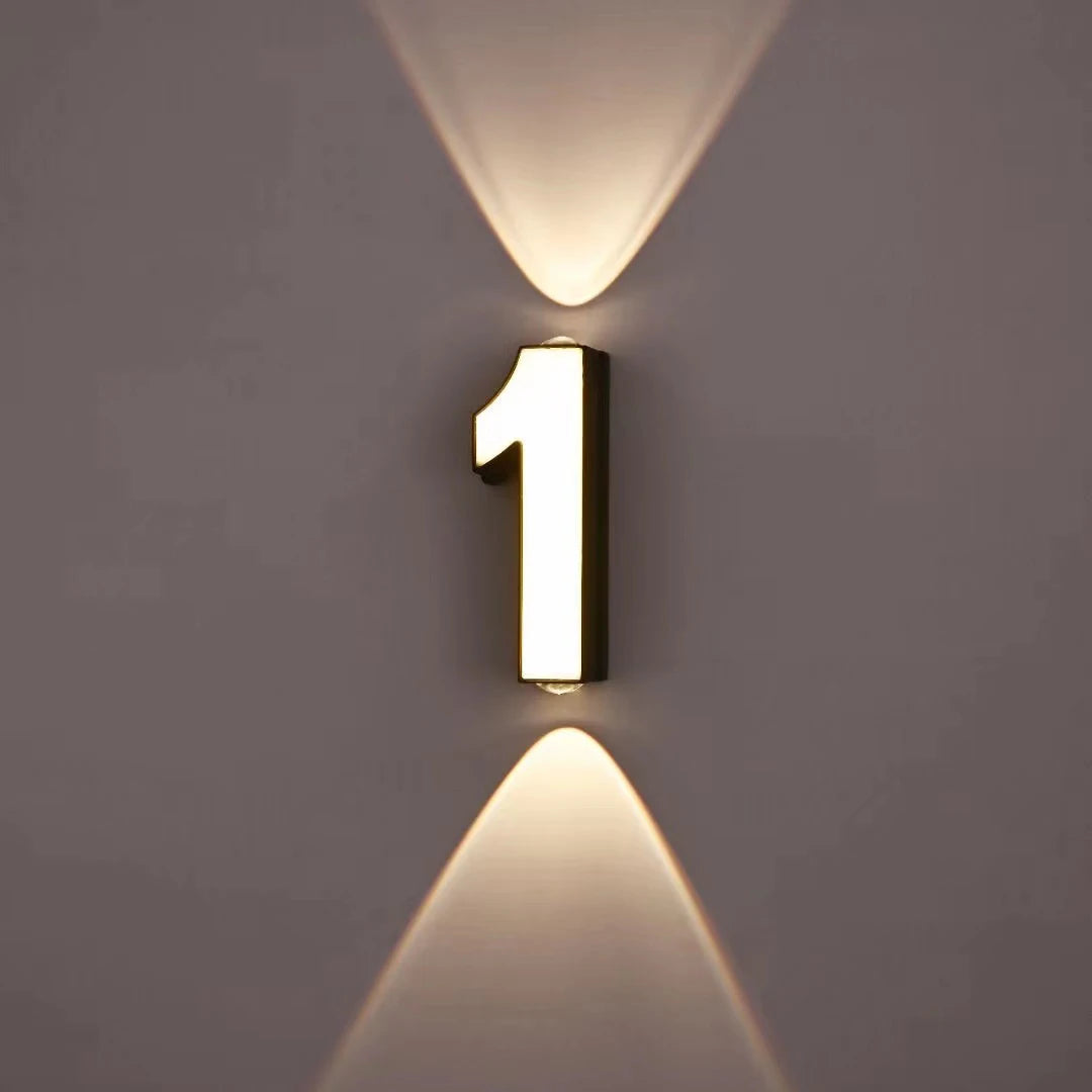 lampe numérique extérieure étanche led projection paysage signature moderne - vue 3 sur 15