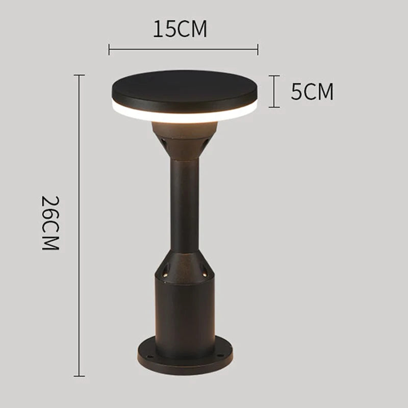 2022 customization column light waterproof lawn lamp courtyard outdoor floor landscape lamp LED Pillar lamp - vue 3 sur 8