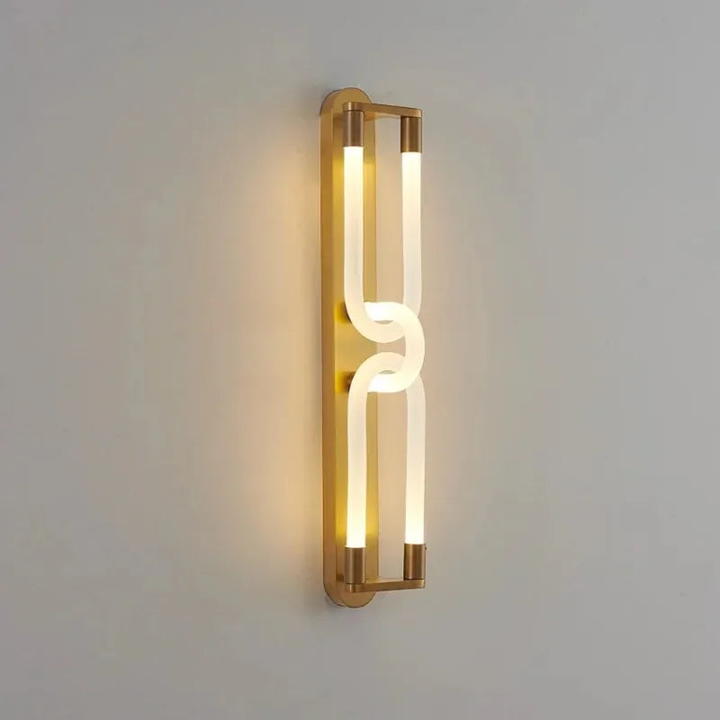 applique murale led moderne en acrylique double tête luxueuse