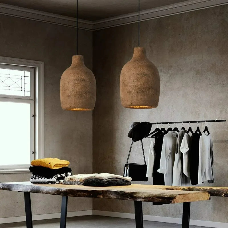 Lustre Wabi-sabi nordique simple moderne - vue 6 sur 16