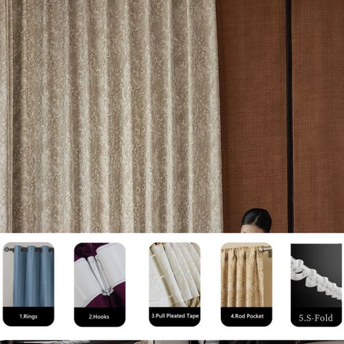 Rideau chenille occultant insonorisant epais sur mesure moderne