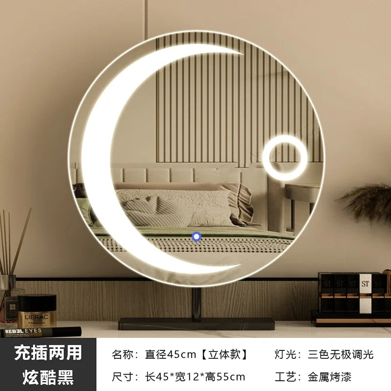 miroir led étoile moderne pour filles et cosmétiques luxe - vue 13 sur 14