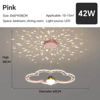 suspension led moderne décorative pour enfants