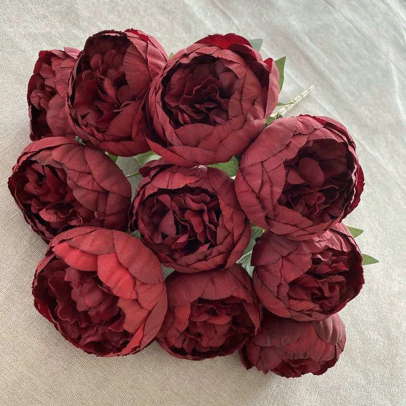 bouquet de pivoines artificielles pour mariage et décoration élégante