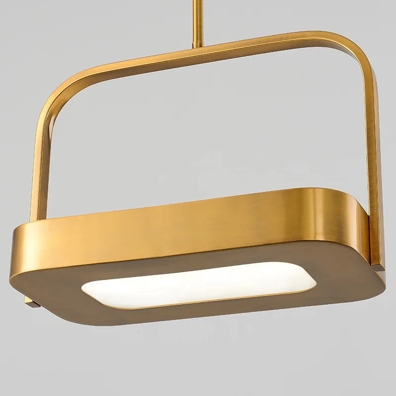 suspension led créative demi-suspension en métal moderne