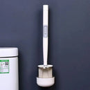 brosse de toilette à long manche avec support pour nettoyage efficace