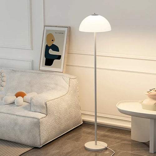 Minimalist bedside table floor lamp, light luxury living room decoration ornaments, bedroom lamp, cream style floor lamp
