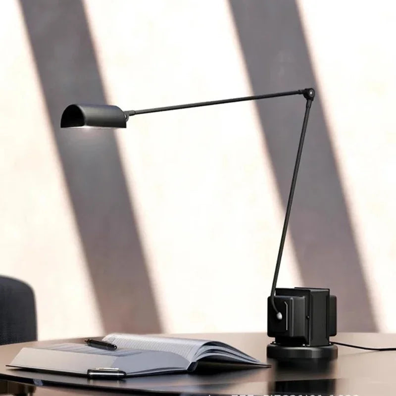 lampadaire moderne au design italien avec bras pivotant ajustable - vue 6 sur 14