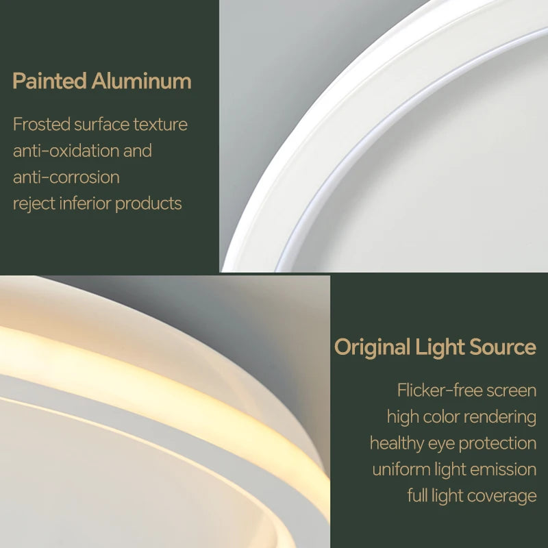 plafonnier led moderne nordique pour décoration intérieure maison - vue 7 sur 12
