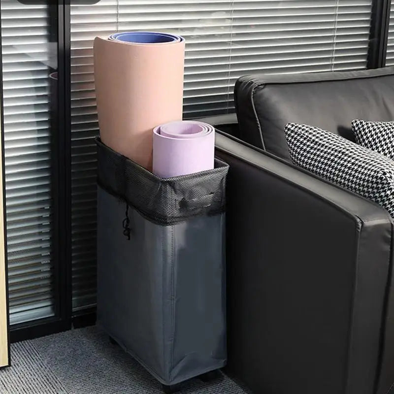 panier à linge pliable avec roulettes grande capacité étanche multifonctionnel - vue 4 sur 8