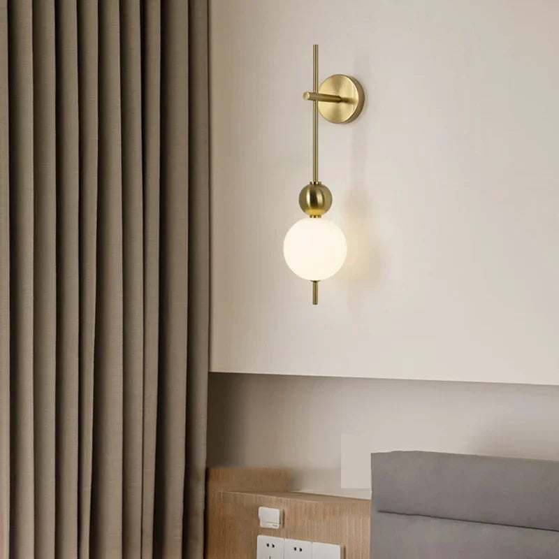 applique murale led créative en forme de boule décorative pour la maison