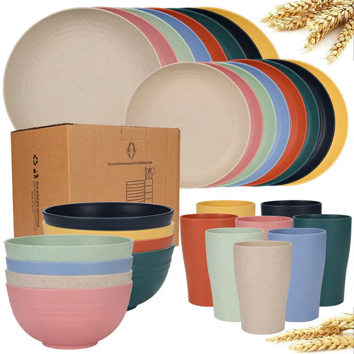 service de table paille de ble incassable biodegradable