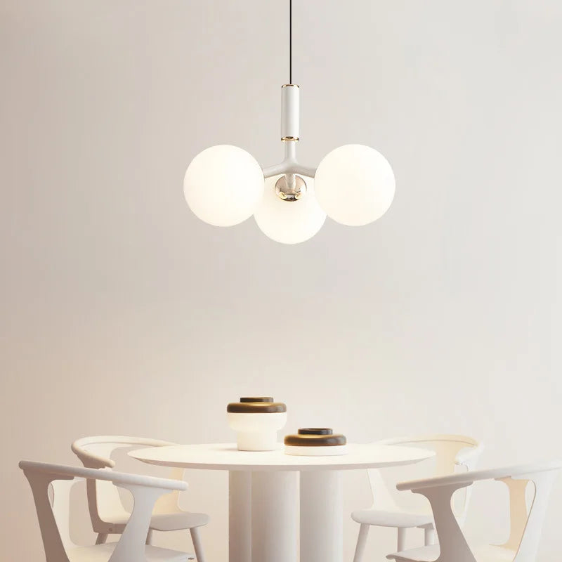 lustre nordique moderne minimaliste magic bean 9 led suspension