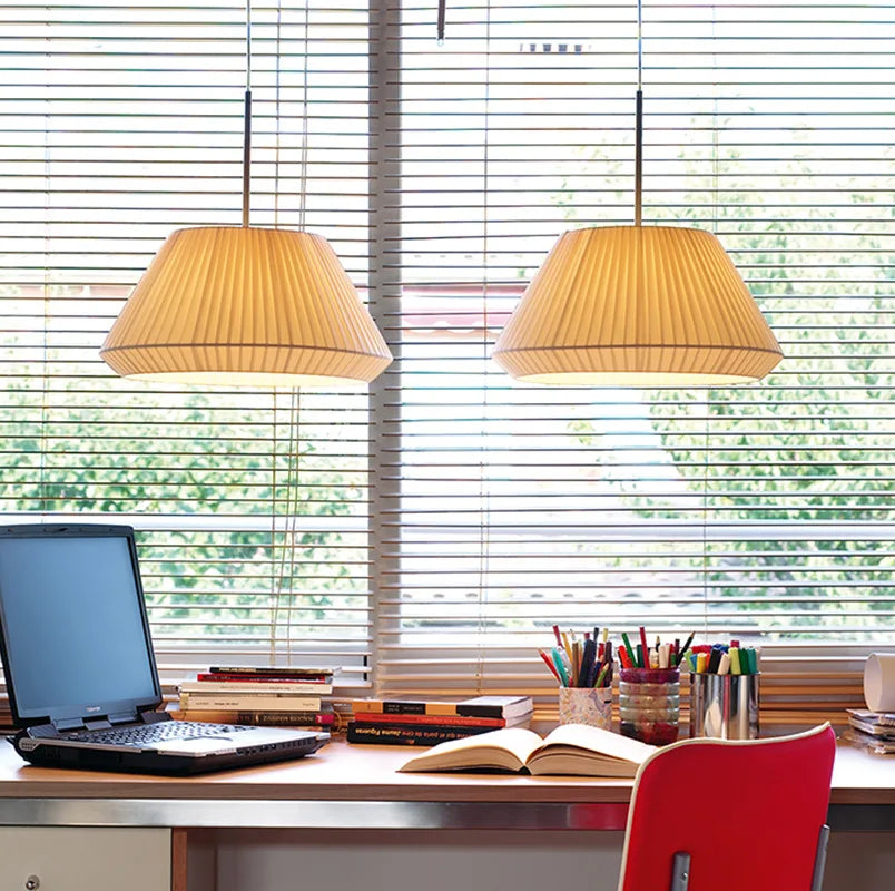 lustre nordique en tissu moderne avec suspension simple et chaude - vue 7 sur 6