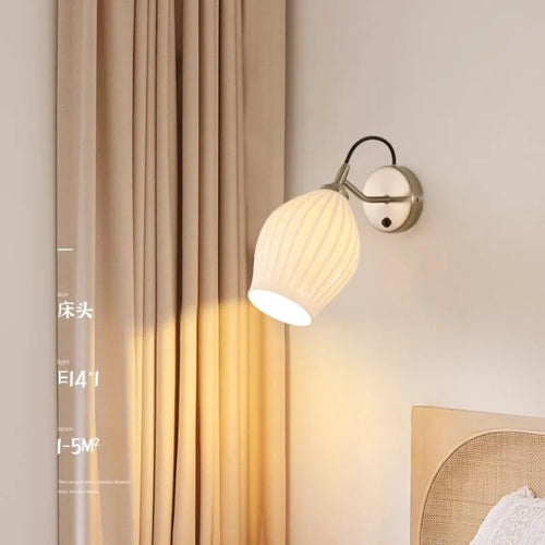 applique murale en céramique design art déco pour éclairage élégant