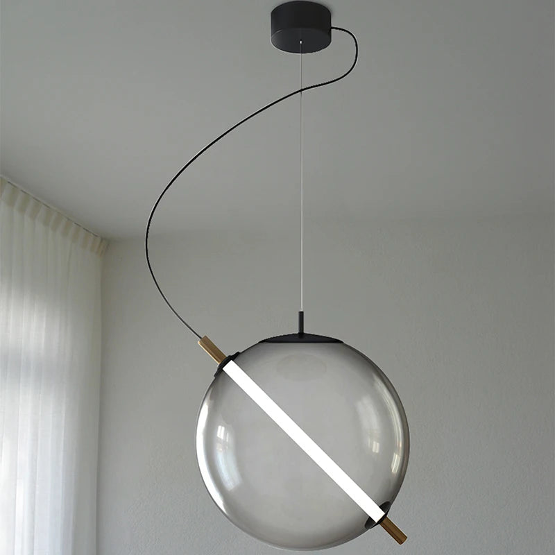 suspension créative en verre pour un éclairage moderne et élégant - vue 4 sur 9