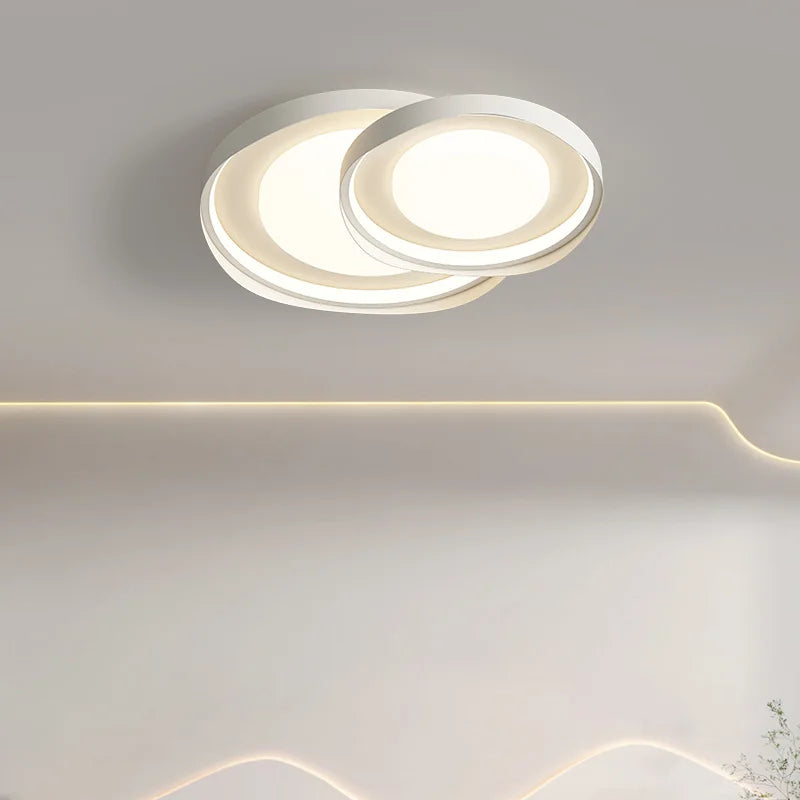 Plafonnier circulaire moderne en fer pour éclairage intérieur - vue 4 sur 11