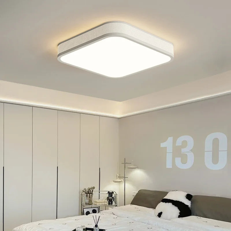 qiyimei led plafonnier style cercle carré pour décoration maison - vue 4 sur 22