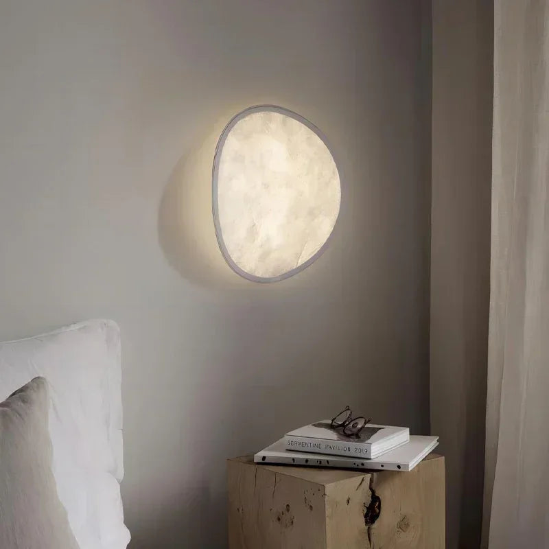 applique murale minimaliste en soie pour éclairage intérieur décoratif