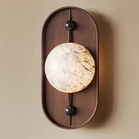 applique murale led design rétro en marbre pour décoration moderne