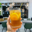 Verres relief tournesol style retro pour boissons froides